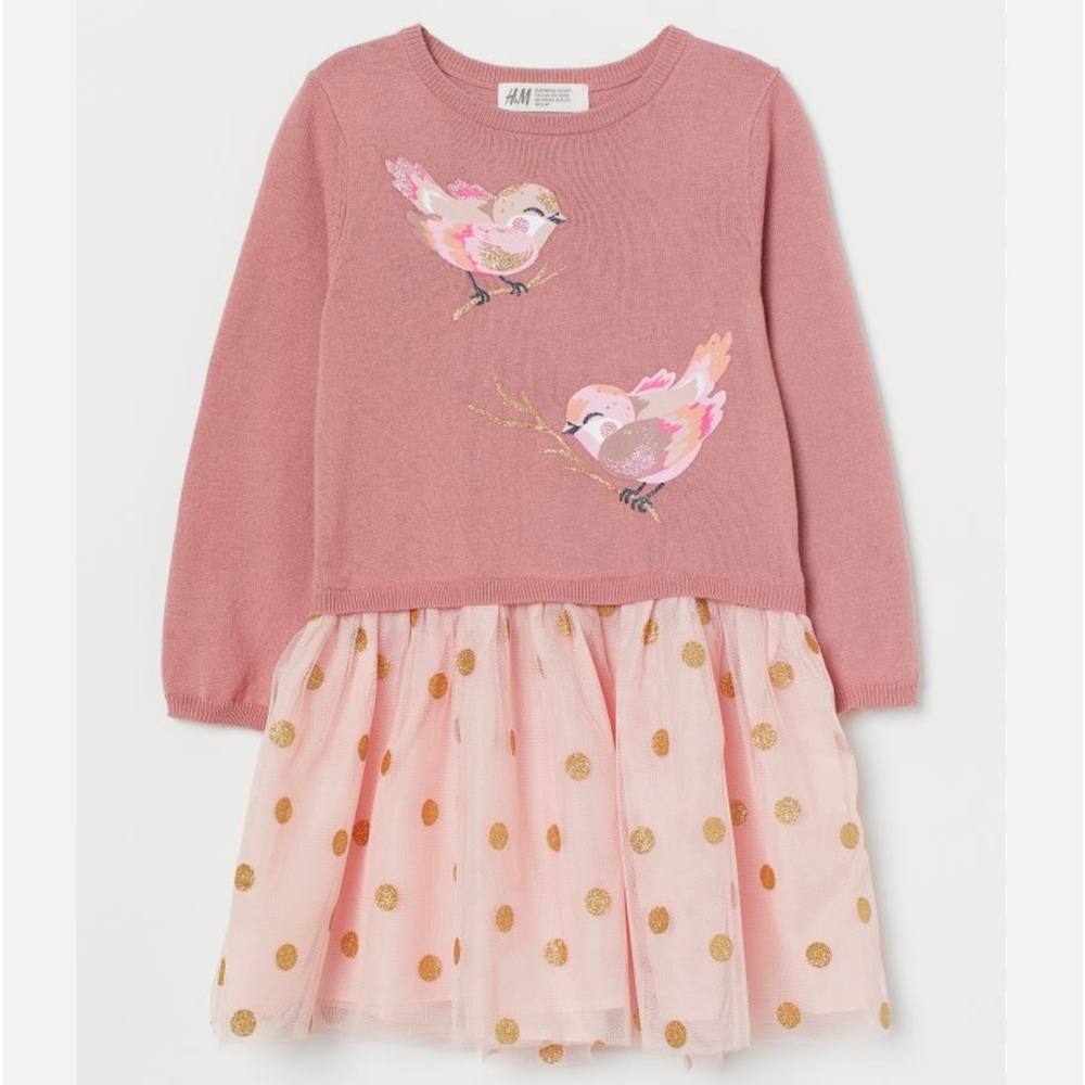 H&M Girls Knit Dress Sz 3/4t